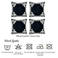 thumbnail image 5 of Geometric Black&White Square 20" x 20" Decorative Throw Pillow Cover SET Of 4, 5 of 5