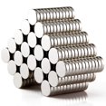 thumbnail image 2 of shiyou-100Pcs Refrigerator Magnets, Small Round Disc Magnets for Crafts, Premium Brushed Nickel Tiny Fridge Magnets, Office Magnets, and Whiteboard Magnets, 2 of 4