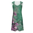 thumbnail image 4 of ibuvkizy Summer Dresses for Women Plus Size,Women's Casual Versatile Printed Round Neck Casual Sleeveless Suspender Dress,Holiday Party Beach Dress,Gifts for Women, 4 of 5
