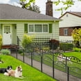 thumbnail image 2 of UNHO 5Panel Garden Fence Rustproof Wrought Iron Outdoor Flower Bed Animal Barrier Dog Pet Fence, 2 of 12