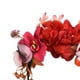 thumbnail image 4 of Diadema de Flores Artificiales, Diadema con Corona de Flores para Fiesta de Mujeres Y Niñas Rojo, 4 of 5