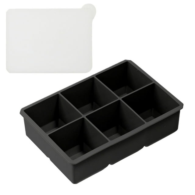 EDFBUYKRS Large Ice Cube Tray For : Big Square Ice Cube Maker For Silicone Old Fashioned Ice Cube Trays
