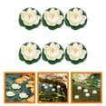thumbnail image 2 of 6Pcs Garden Lotus Floating Decor Pond Fake Lotus Flower Craft Simulation Lotus Flower Decor Lotus Decor, 2 of 9