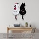 thumbnail image 3 of Reloj de pared Reloj de pared acrílico creativo DIY con gato con péndulo de cola oscilante, reloj de péndulo silencioso para sala de estar Dormitorio Cocina Decoración del hogar (n, 3 of 5