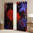 thumbnail image 2 of Castle Fairy Red Spider Lily Black Out Curtains for Boys Girls,Chic Floral Blossoms Curtains Pack of 2 (42x63 Each),Exotic Style Bedroom Curtains,Luxury Bedroom Decor, 2 of 6