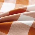 thumbnail image 4 of PiccoCasa 18"x18" Decorative Cushion Covers Pompoms Plaid Throw Pillow Covers Set of 2, Orange and Beige, 4 of 8