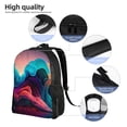 thumbnail image 5 of Cauagu Colorful Surreal Landscape Print Backpacks,Travel Daypack Casual Laptop Backpack Bookbag Fits 15 Inch Computer for Men Women, 5 of 8