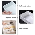 thumbnail image 4 of 2pcs Drawer Organizer Case Movable Partition Drawer Tray Plastic Storage Organizers, 4 of 6