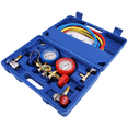 thumbnail image 1 of Jauges AC R134a R12 R22 R502 3 Voies Jauge AC Automobile Jauges Antichoc Tuyaux Coupleurs Adaptateur Robinet de Perforation Kit Freon, 1 of 5