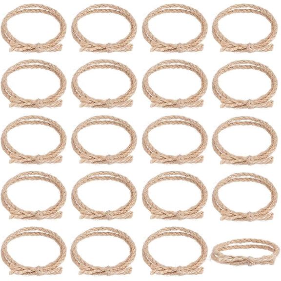 30Pcs Western Themed Party Decorations Jute Cord Display Decorations Cowboy Party Centerpieces Decoration Coiled Jute Rope