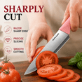 thumbnail image 6 of Xanapon Knife Set, 13PC German Stainless Steel Kitchen Knives with Sharpener, Ergonomic Handles, Perfect Housewarming Gift, Pink, 6 of 9
