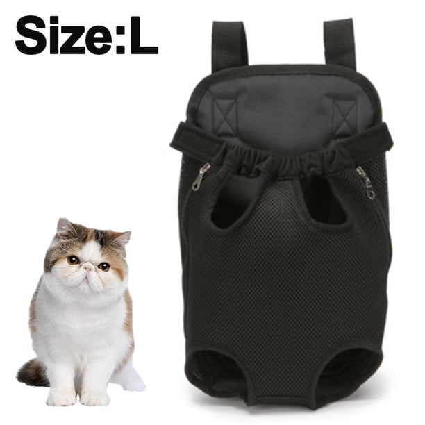 Mochila transportadora para perros con patas al frente, mochila transportadora para mascotas orientada hacia adelante para perros pequeños, medianos y grandes, bolsa de viaje para gatos con