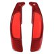 thumbnail image 2 of Pieza modificada para automóvil, paleta de cambio de extensión de dirección de fibra de carbono roja, accesorios para automóvil confiables y duraderos, 2 of 8