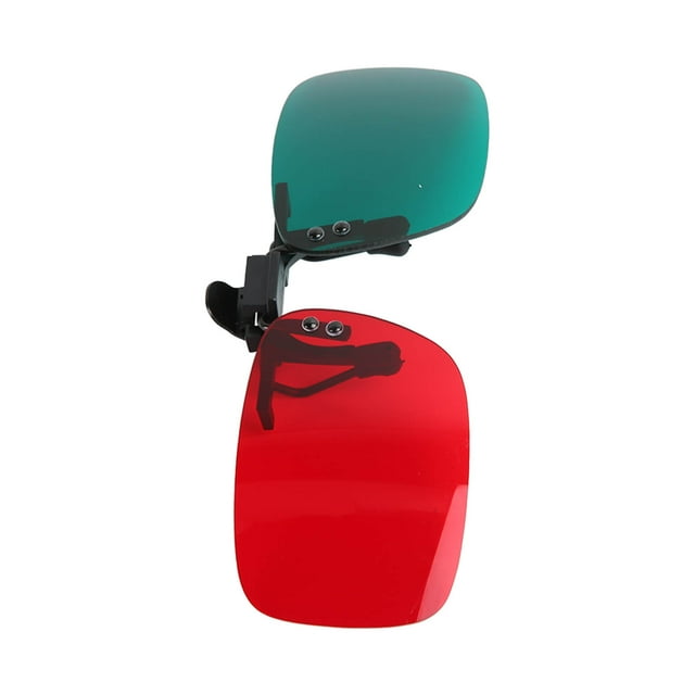 Amblyopia Gafas de color Verde Rojo, Clip en Rojo Derecho Verde Izquierdo Gafas Rojos Verdes de Resina para la Lente de Resina Con Caja de Gafas para Leer