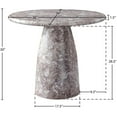 thumbnail image 3 of Pemberly Row Contemporary Brown 36" Indoor/Outdoor Concrete Dining Table, 3 of 7