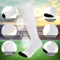 thumbnail image 5 of 3 Pairs Unisex Baseball/Softball Socks Youth Adult Over-the-Calf Knee High Socks, White, 5 of 8