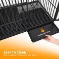 thumbnail image 6 of 54 Inch Extra Large Heavy Duty Dog Crate with 3 Doors and Wheels, Indoor Outdoor Escape-Proof Metal Kennel with Removable Tray for Large Medium Dogs, Black, 6 of 9