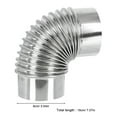 thumbnail image 2 of Phenofice 2 Pcs Tube de Conduit de Cheminée en Acier Inoxydable pour Usage Intérieur Ventilation Poêle à Bois Camping Extérieur, 2 of 8