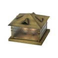 thumbnail image 4 of Meyda Tiffany 146885 Arrowhead 2 Light 11" Tall Pier Mount Post Light - Brass, 4 of 6
