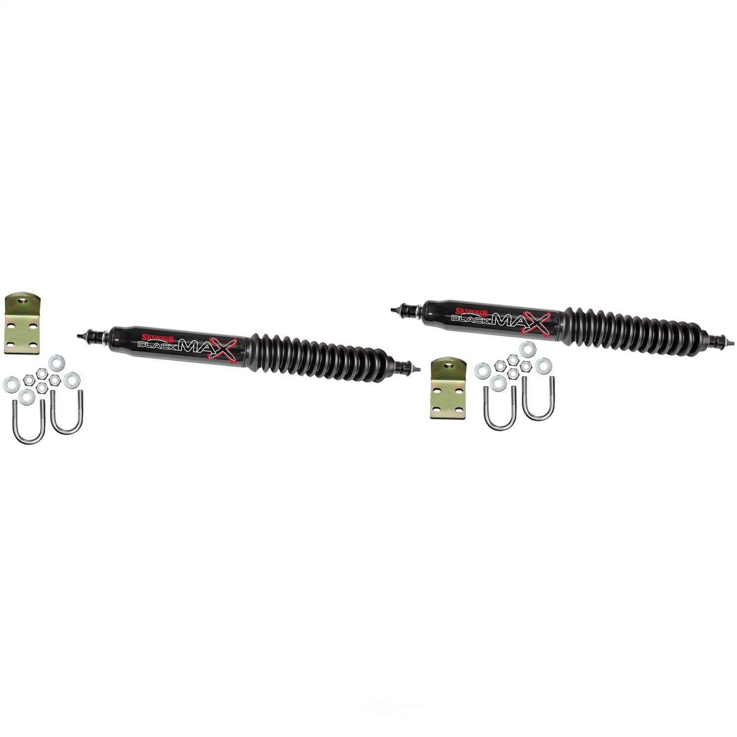 Skyjacker Suspensions 8210 Steering Stabilizer Dual Kit, BLACK W/BLK BT