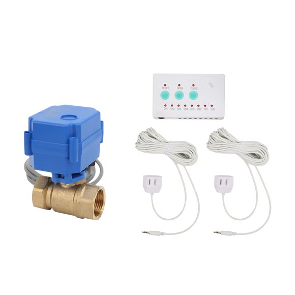 Water Leaking Sensor, Imported Chips DN20 Valve Sensor For Schools For Logistics Warehouses For Factories US Plug