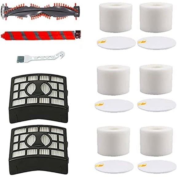Soft Bristle Brushroll Roller Hepa Foam Filter Replacement Parts for Shark NV800 NV800W NV801 NV801Q NV803 UV810 Vacuum$$Household Cleaning Products & Supplies
