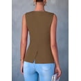 thumbnail image 2 of Chaleco PRETTYGARDEN para Mujer Sin Mangas con Botones Café XL, 2 of 8