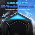 thumbnail image 3 of ADVANCE OUTDOOR 6x6 ft Carport Outdoor Portable Storage Shelter Shed Carport, Gray, 3 of 9