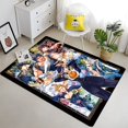 thumbnail image 1 of Jojo - Alfombra de pintura animada Área grande Negro Suave Decoración para el hogar Boho Picnic80x140cm (31x55 pulgadas)80x140cm (31x55 pulgadas) zhangmengya unisex, 1 of 2