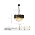 thumbnail image 2 of 3 niveles/4 niveles/5 niveles moderno crystal chandelier con 5/7/10 lights, negra y gold fixture para sala de estar, dining room, dormitorio, y kitchen decor, 2 of 8