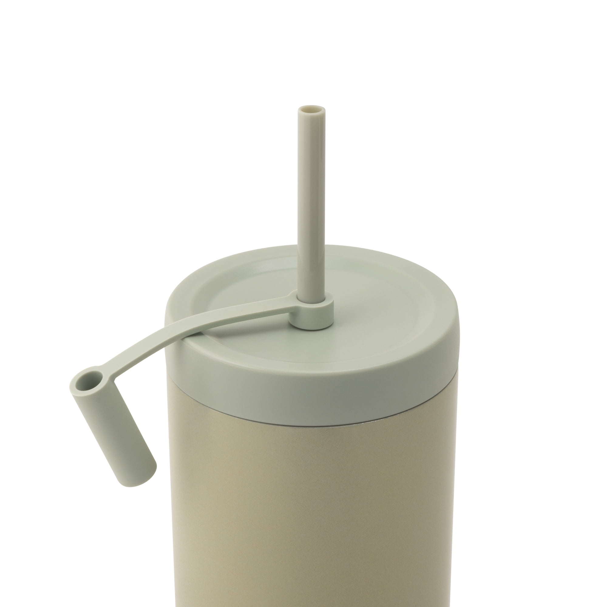 Thyme & Table 24oz Stainless Steel Auden Tumbler with Straw, Mint Ombre Shimmer
