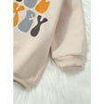 thumbnail image 6 of Thanksgiving Baby Outfit Infant Boys Girls Little Turkey Sweatshirt Romper Oversized Onesie Fall Clothes Romper 6M 12M 18M 24M, 6 of 10