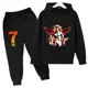 thumbnail image 3 of Conjunto de sudadera y pantalones deportivos para niños, conjunto de 2 piezas para niños y niñas, ropa para niños con estampado de avatar de Ronaldo, 3 of 5