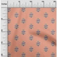 thumbnail image 1 of oneOone Polyester Lycra Fabric Leaves & Floral Block Print Sewing Fabric BTY 56 Inch Wide, 1 of 5