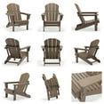 thumbnail image 3 of Braxton Folding Plastic Adirondack Chair (Set of 2), Weathered Wood, 3 of 4