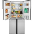 thumbnail image 3 of Haier® 16.8 Cu. ft. Quad Door Refrigerator Fingerprint Resistant QHE16HYPFS and Stainless Steel, 3 of 5