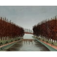thumbnail image 3 of Rousseau, Henri 24x20 Black Modern Framed Museum Art Print Titled - Le canal 1905, 3 of 5