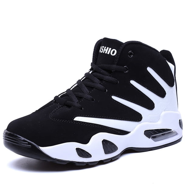 Zapatos de hombre, zapatos de baloncesto de otoño e invierno, zapatos deportivos de hombre, zapatos azules de caña alta