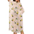 thumbnail image 3 of Xoenoiee Bee Daisy Heart Pattern Swimsuit Cover Up for Women 2026 Open Front Kimono Cardigan Bathing Suit Swimwear Beach Dress Summer Vacation Clothes, 3 of 6