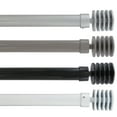 thumbnail image 3 of 2 Pack Adjustable 1" Single Window Curtain Rod 50" to 82" Taupe, 3 of 4