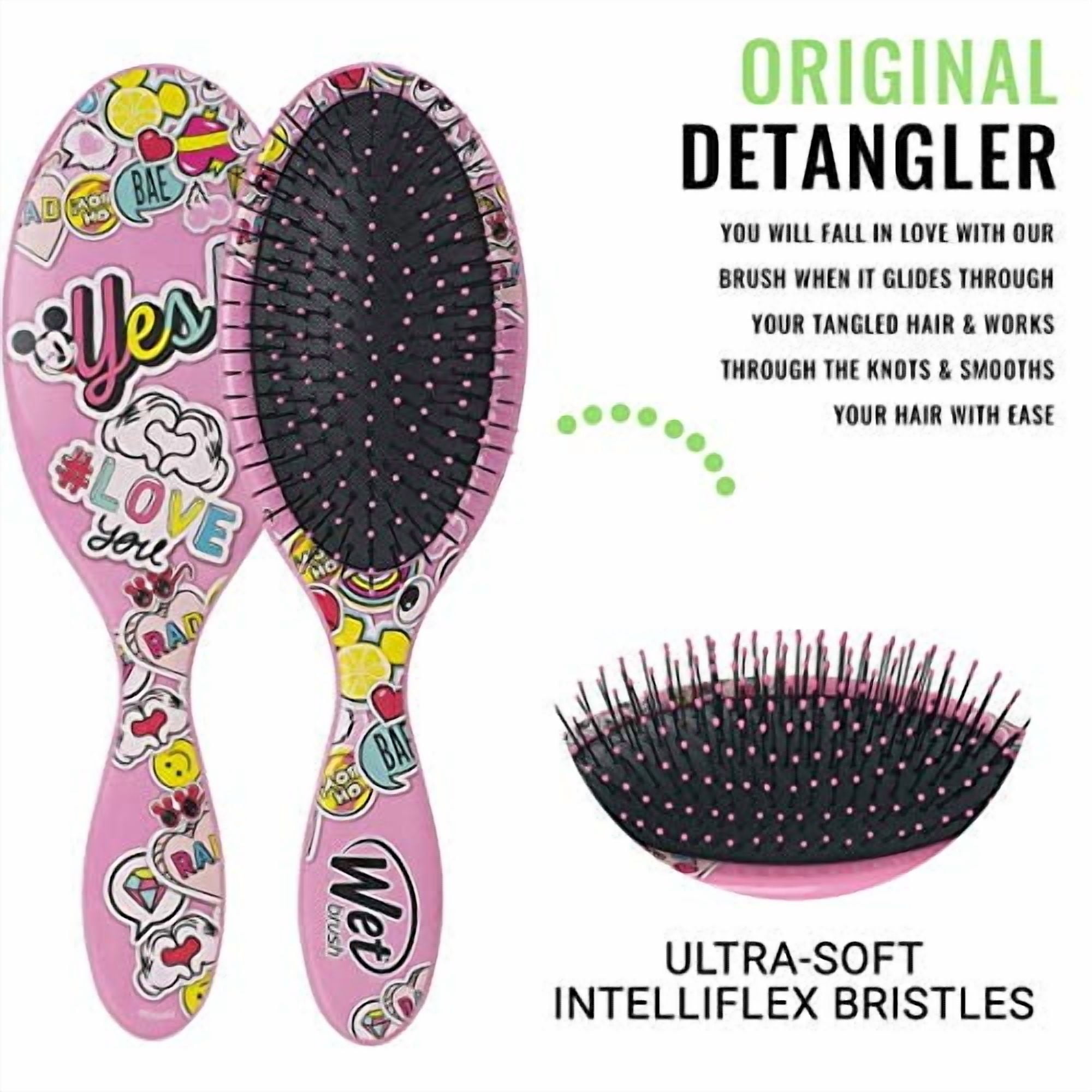 Wet Brush Original Detangler Disney Classic Brush - Peace Love Pink for Unisex - 1 Pc