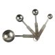 thumbnail image 3 of De Cucharas Medidoras de material acero Inoxidable De 4 Piezas Cucharita Utensilio De Cocina Plata Macarena Cuchara medidora de acero inoxidable, 3 of 6