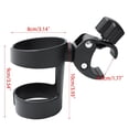 thumbnail image 2 of Porte-gobelet Réglable à Rotation 360 Degrés pour Fauteuils Roulants, Vélos, Déambulateurs - Grande Conception Portable Détachable Fixation Sécurisée, Noir-1pcs, 2 of 8