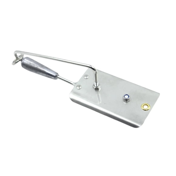 Decodeary Fishing Planer Outdoor Gear Downrigger Planer for Freshwater Saltwater Wahoo 13.1cmx4.2cm 4.1mm Silver 18.2cm