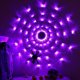thumbnail image 1 of Halloween, corona de Halloween, decoración de tela de araña luminosa púrpura, decoración de miedo de tela de araña de corona de Halloween 70 LED 1,5 m impermeable pared interior jardín terraza ZefeiWu 8390614870413, 1 of 1