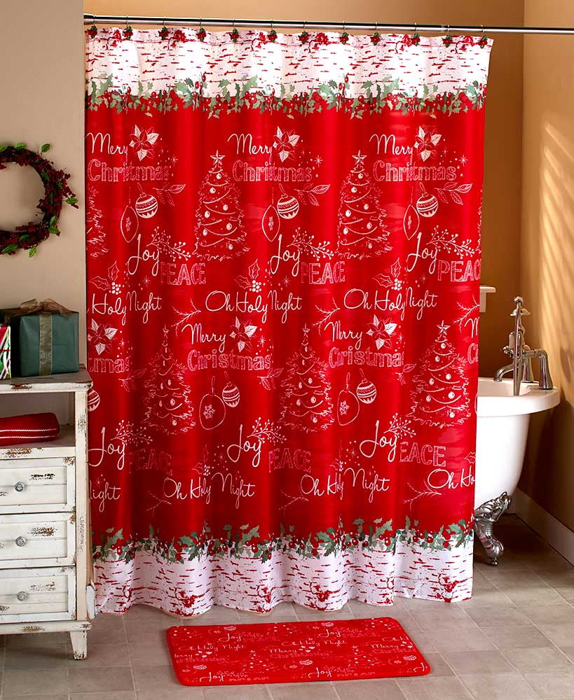 The Lakeside Collection Retro Camping Shower Curtain
