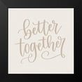 thumbnail image 2 of Imperfect Dust 12x12 Black Modern Framed Museum Art Print Titled - Better Together, 2 of 5