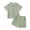B05 outfits-Green, variant on Toddler Boy Clothes Baby Boys Summer Outfits Simple Color Short Sleeve T-Shirt Shorts Set Trendy Clothes Set Multicolor Green 2-3 Years