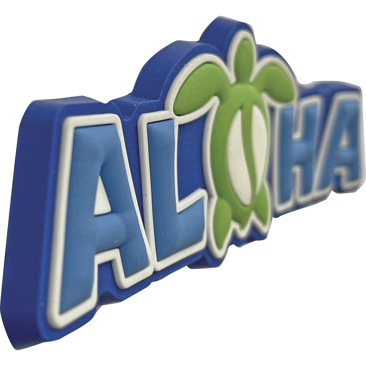 Hawaii Magnet Rubber Aloha Turtle Honu Block 4"W x 1"H x D