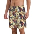 thumbnail image 2 of KLL Fashion Hippie Girl Men's Casual Summer Beach Shorts Hawaiian Shorts with Pockets-3X-Large, 2 of 5